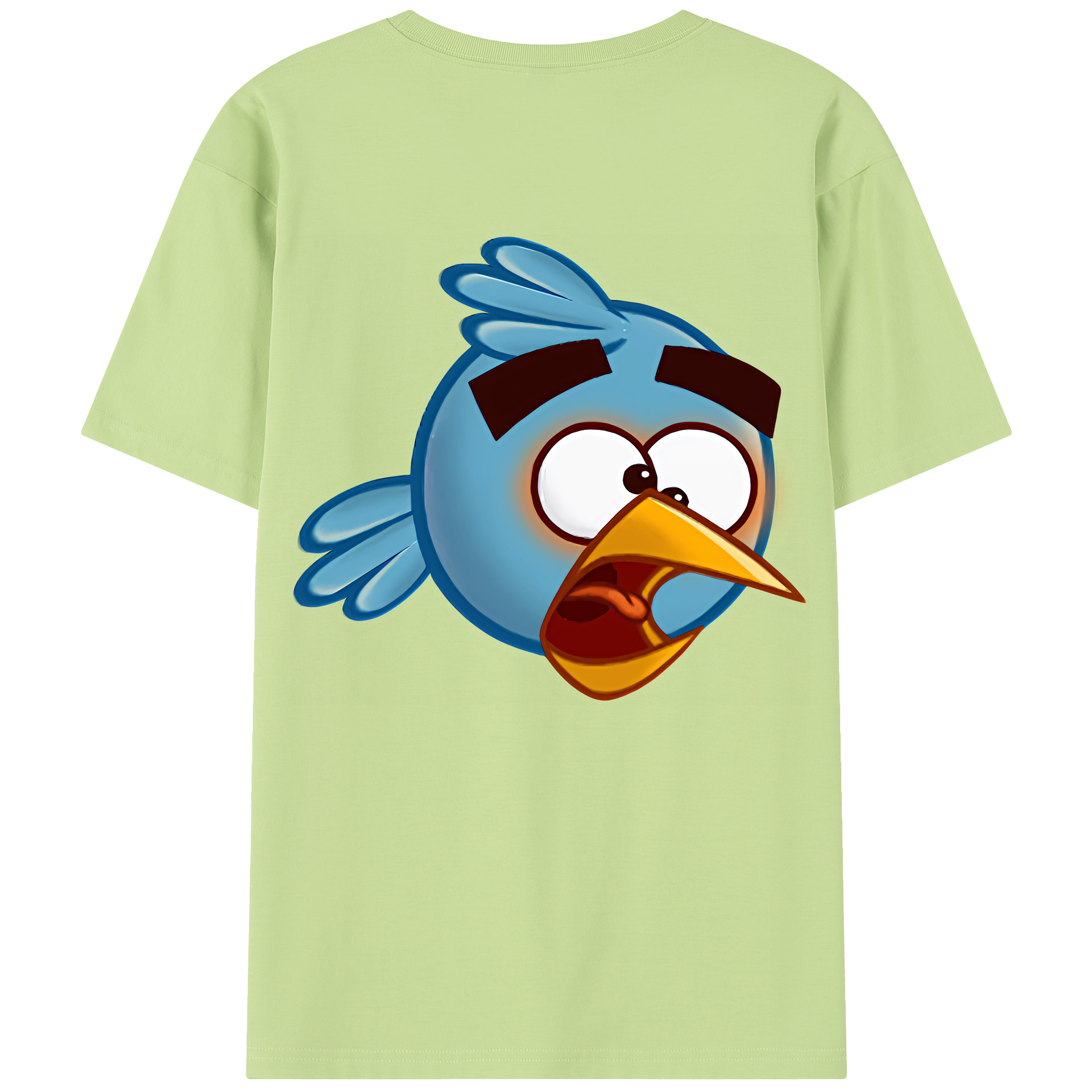 （画像用） Angry Birds アングリーバード 綿100％半袖Tシャツ（背面プリント）